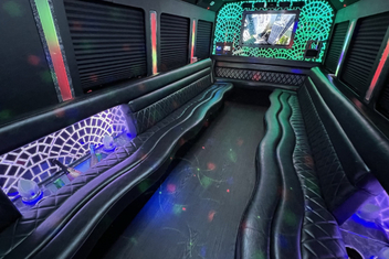 Columbus Limo Bus Interior