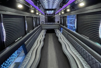 Columbus Party Bus Interior