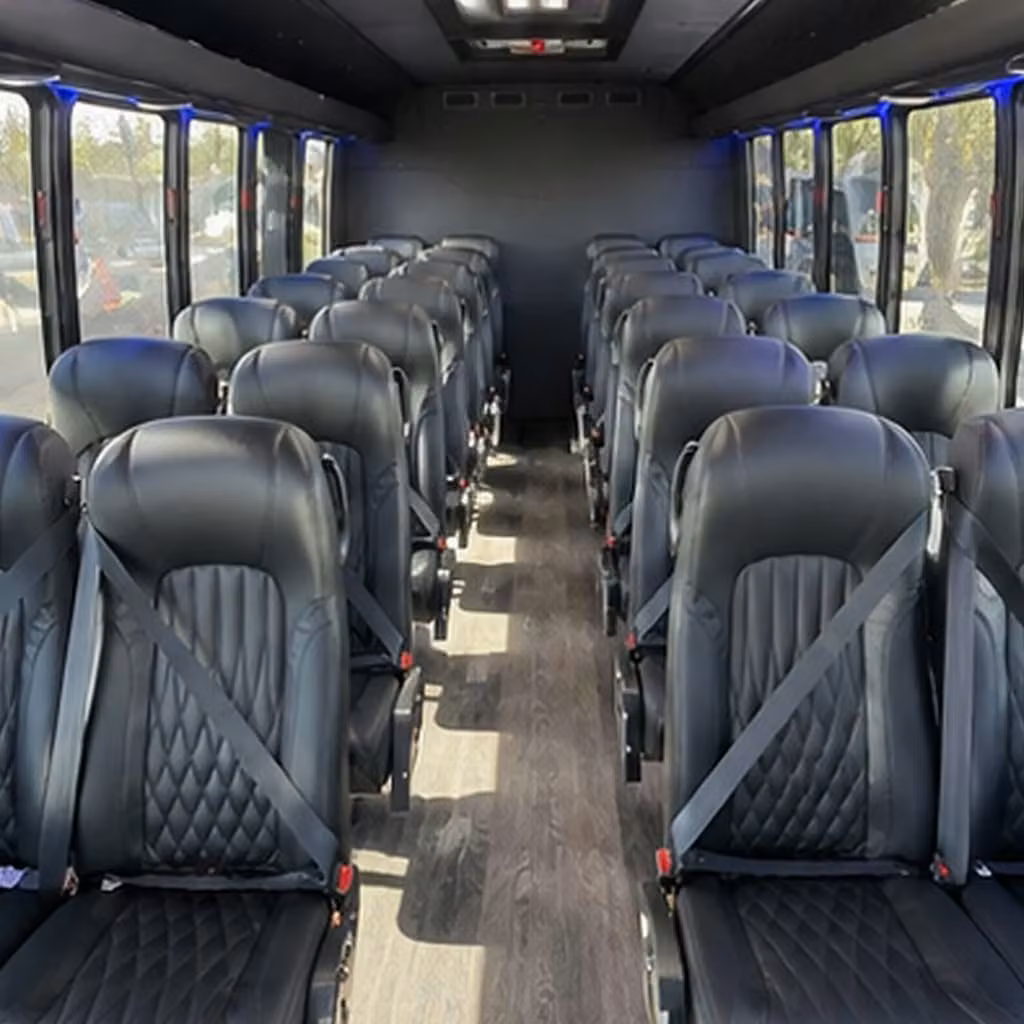 28 passenger minibus inside