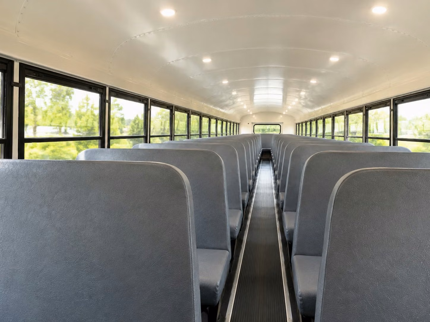 school bus inside